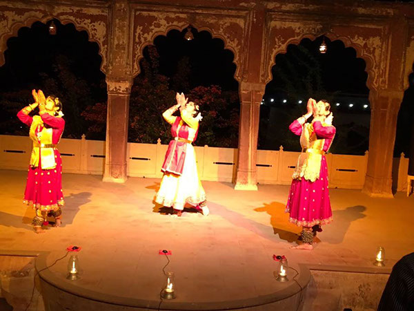 Sushmita Banerjee mid-performance